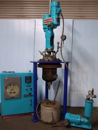 CHEMINEER 20 LITER AGITATED STAINLESS STEEL REACTOR SYSTEM, : 74422-A, 688/78 RPM, DRIVEN BY REEVES 