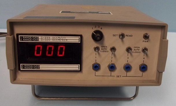 HASTING OXYGEN FLOWMETER MODEL: CPR-4A, : 103, 115V/60HZ, DIGITAL SCREEN 4-CHANNEL SELECT, SET/READ 