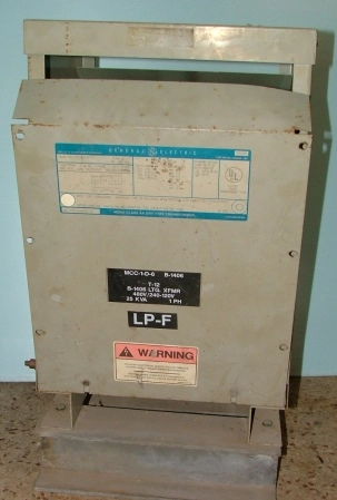 GENERAL ELECTRIC SPECIALTY TRANSFORMER OPERATION MODEL 9T23B2671 TYPE QL WT 185LBS 250 KVA 60HZ 1 P