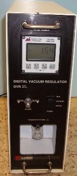 CANNON INSTRUMENTS COMPANY , DIGITAL VACUUM REGULATOR, DVR SER: ES1000, 115VAC, 60HZ, 175W, SR NO 