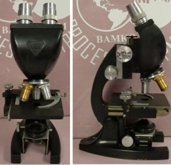 BAUSCH &amp; LOMB OPTICAL CO MICROSCOPE : UB3375, INCLUDES X Y SPECIMEN TABLE 1) BAUSCH &amp; LOMB