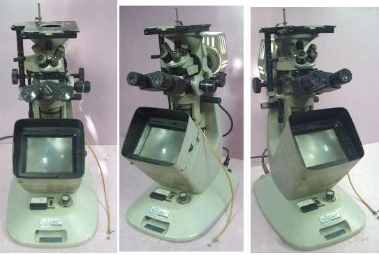 VERSAMET UNITRON 5246, INVERTED METALLURGICAL MICROSCOPE MODEL: VERSAMET 5246, CAP(VA): 150, PV: 11