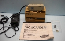SONY COLOR VIDEO CAMERA, CCD-IRIS, MODEL DXC-107A, NO 115606, COMES WITH 4-PIN PLUG, OPERATING INST