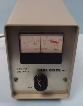 CARL ZEISS VARIABLE AC VOLT POWER SUPPLY MODEL: 910103, CAT#: 910103, INPUT: 120V, 60HZ, 200W, OUTPU