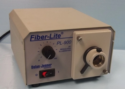 DONLAN-JENNER FIBER-LITE (PL-900) MODEL: PL900-AR, : 019099 DC REGULATED ILLUMINATOR, BEAM ADJUSTMEN