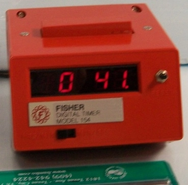 FISHER DIGITAL TIMER MODEL 154 FISHER SCIENTIFIC 115V 026A 60HZ CAT 6-657-154 # 91000173 