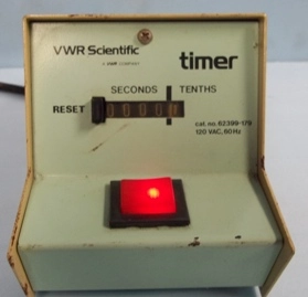 VWR SCIENTIFIC ELECTRIC TIMER MODEL: 62399-179 : 0692-0530 120 VOLTS, 50/60 HZ, 02 AMPS, 27 WATTS