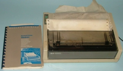 HEWLETT PACKARD THINK JET MODEL 22250 2934553879 IVAC MODE RS-232C RS-232C WITH MANUAL