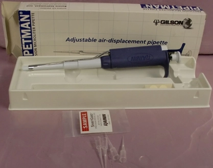 RAININ / GILSON PIPETMAN ADJUSTABLE AIR DISPLACEMENT PIPETTE LITE, L-20, C0403398A