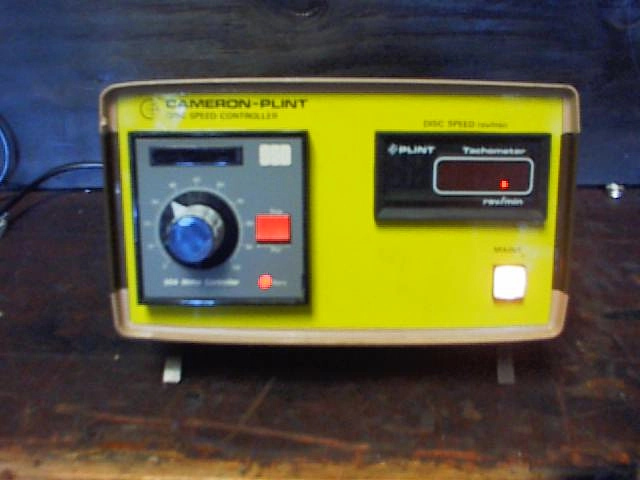 CAMERON - PLINT DISC SPEED CONTROLLER, 504 MOTOR CONTROLLER PLINT TACHOMETER WITH REV/ MIN