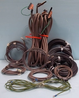 LOT OF CABLES FOR JEOL CONSISTING OF: SERVICE CABLES WITH OKI ELECTRIC CABLE AWM 2935 80 DEG C 300