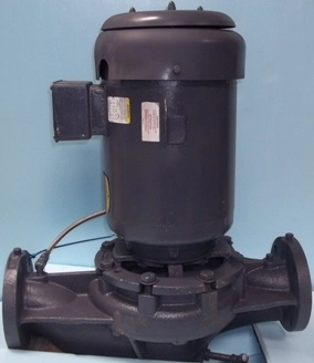 ARMSTRONG PUMPS INC VERTICAL INLINE PUMP, CLOSED COUPLED 3X3X8 MODEL NO: 4380 CONSTRUCTION: BF = B