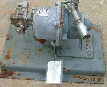 PULSAFEEDER STAINLESS STEEL PUMP WITH  ISO CHEM AIR DRIVEN MOTOR 4AM-NRV-550C : A145981-1, PUMP M/N