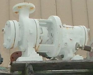 GOULDS MT PUMP CASING ONLY ON BASE PLATE, MODEL 3196 2 X 3 X 6, MATERIAL OF CONSTRUCTION DI, WITH ME