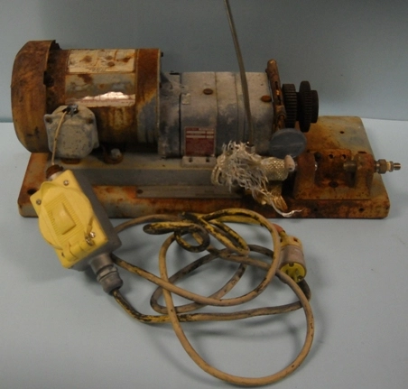 NICHOLS ZENITH PRECISION METERING SYSTEM SKID MOUNTED MOTOR AND GEAR (PUMP REMOVED) GEAR = ZERO MAX 