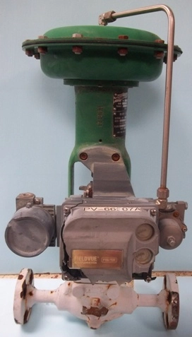 FISHER CONTROLS &frac34; 600 BUTT-WELD WITH EXTENSION RF FLANGES CONTROL VALVE ACTUATOR TYPE: 657, NO: 2002