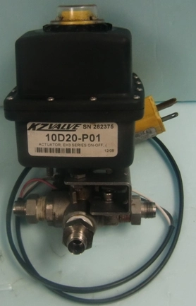 KZ VALVE 10D20-01 ELECTRIC ON / OFF VALVE ACTUATOR, EH3 SERIES 115V 15A :282375 12/08 WITH KZ VALVE 