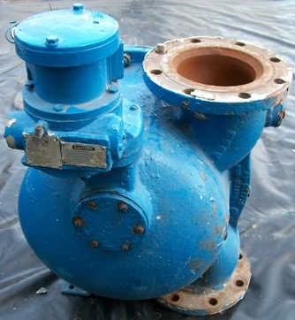 SMITH METERS VERTICAL FLOW METER MODEL: G6-V1, : EE137795, ASSEMBLY NO 550328-1, 6" 150 PSI FLANGES