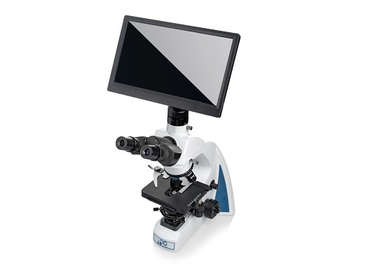 LW Scientific i4 Infinity S-Plan Trinoc with BioVID 4K camera and 13.3" monitor COMBO Biological Microscope