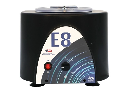LW Scientific USA E8F FIXED Speed, 8-place angled, 3-15ml, 3500, timer, 90-240v Mini Centrifuge