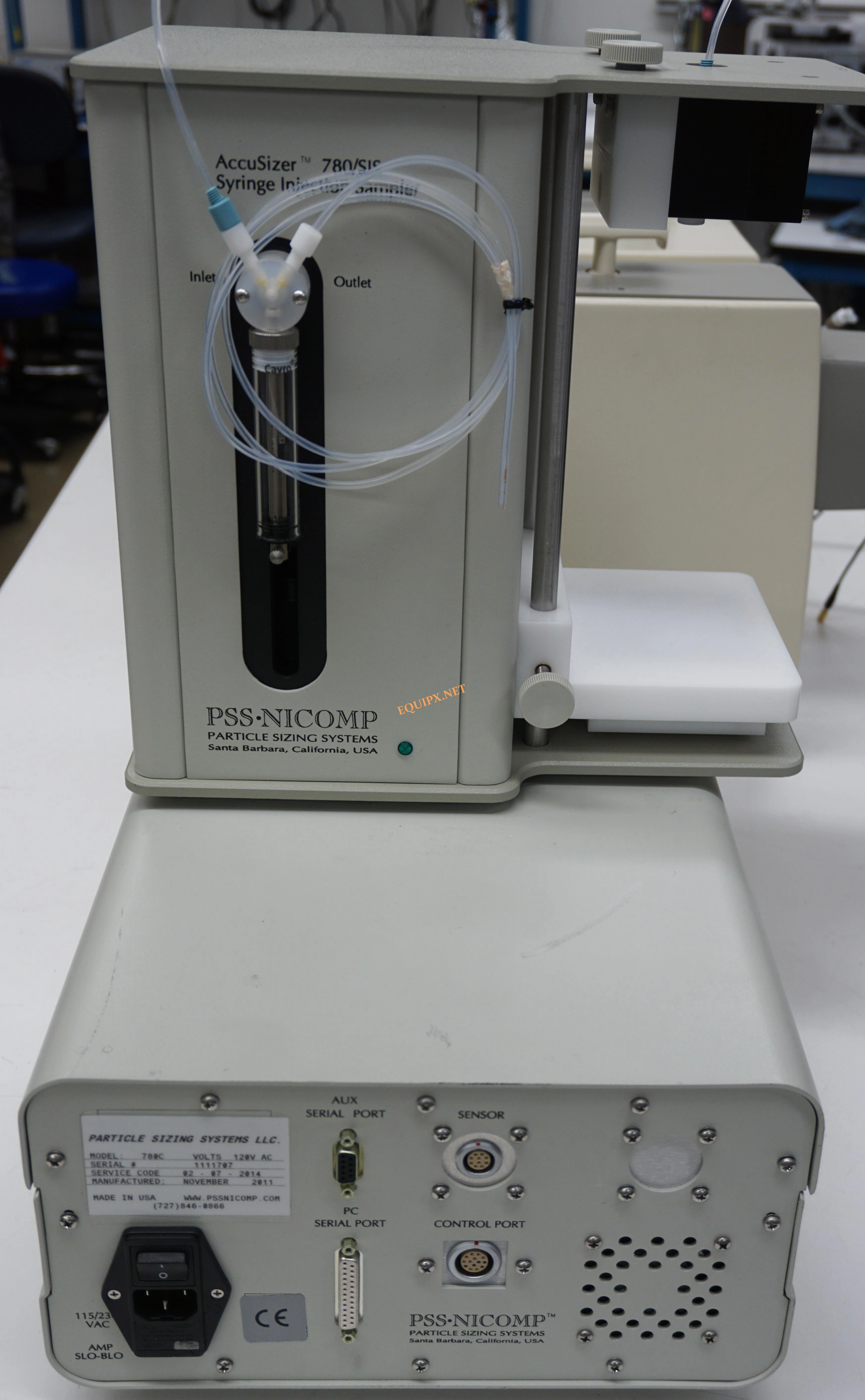 PSS Particle sizing systems 780C, SIS, LE-400 detector 0.5-400 microns (4197)