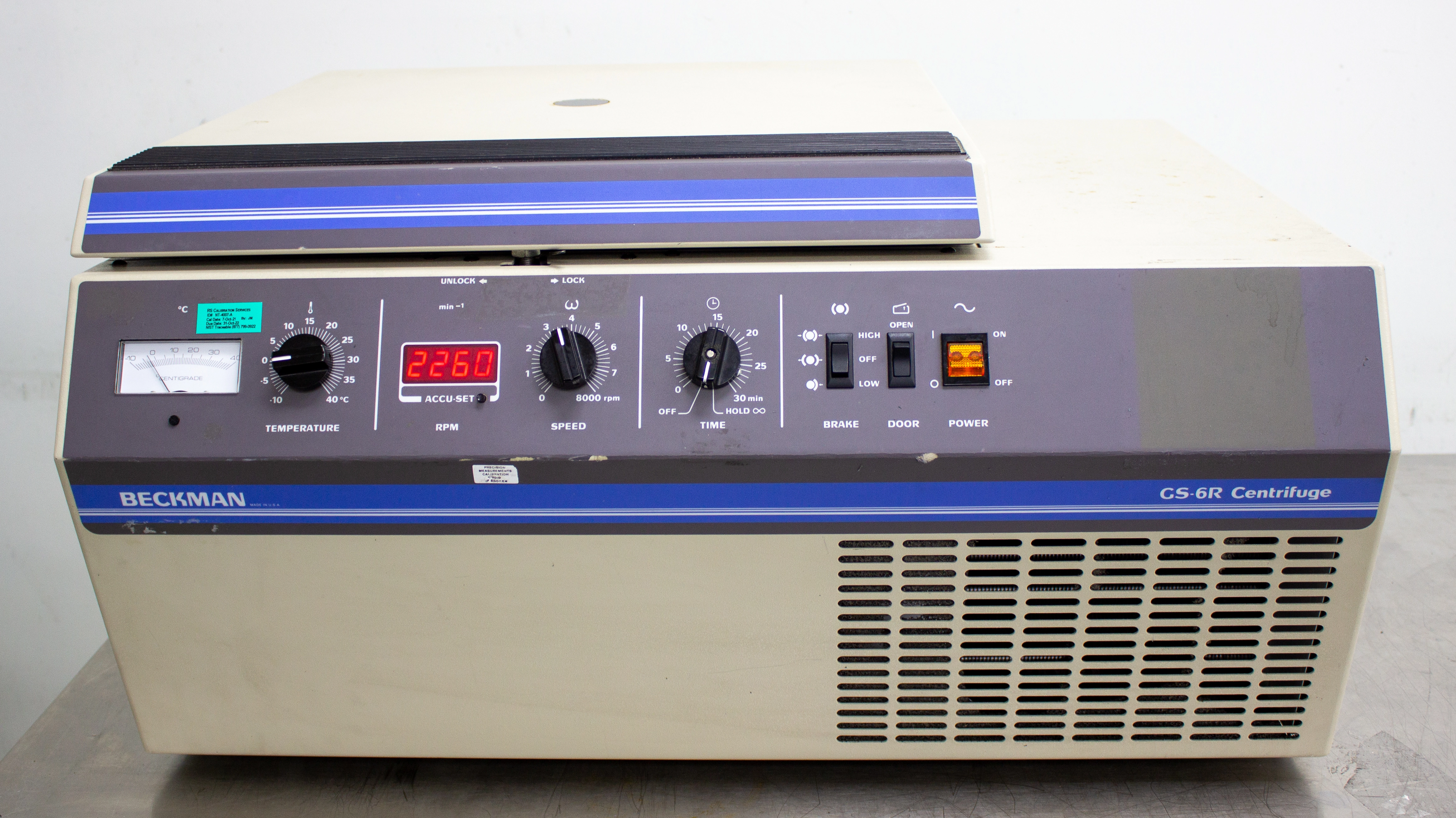 Beckman GS-6R Refrigerated Benchtop Centrifuge 362114 - 3370776