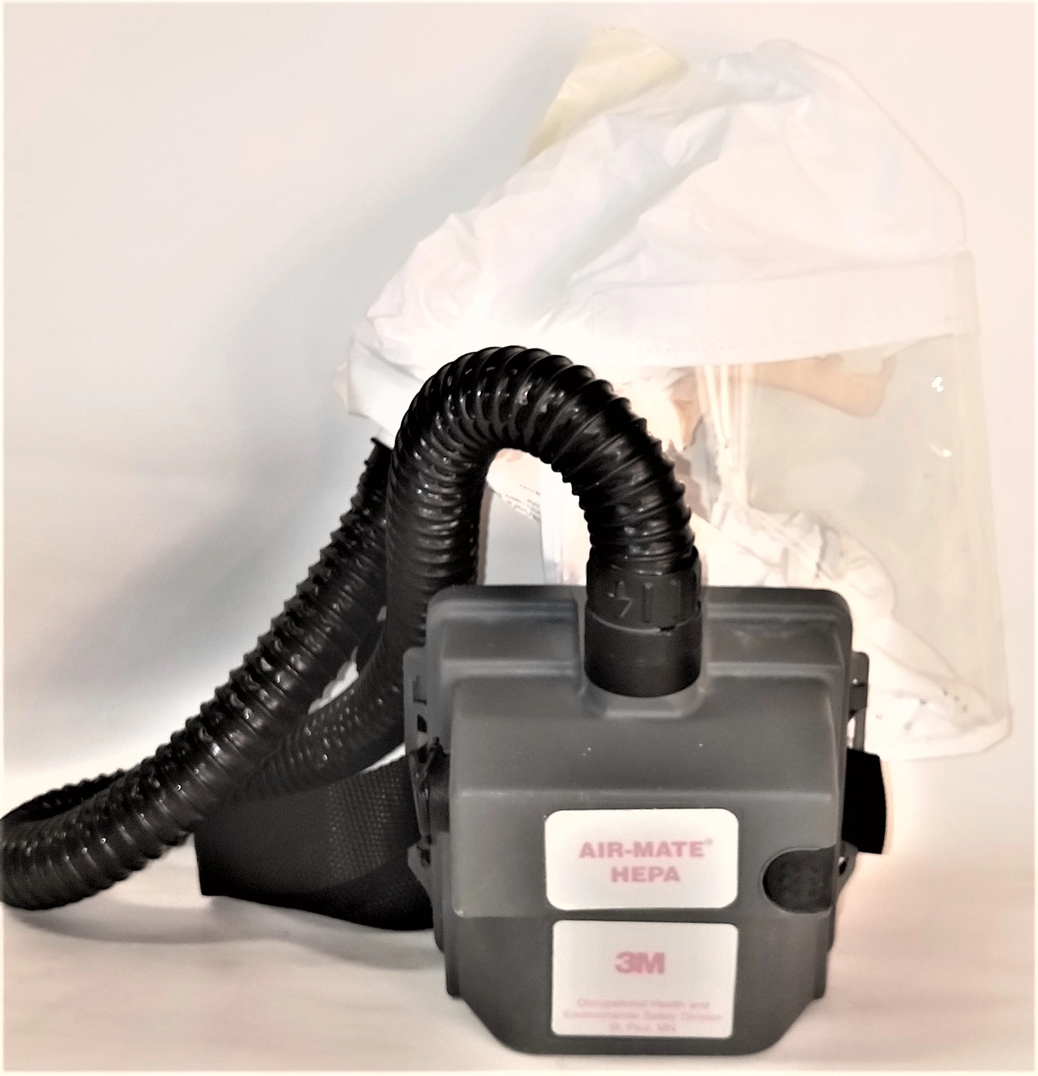 3M Air-Mate HEPA Respirator (PAPR) Unit with Head Cover (Regular Size ...