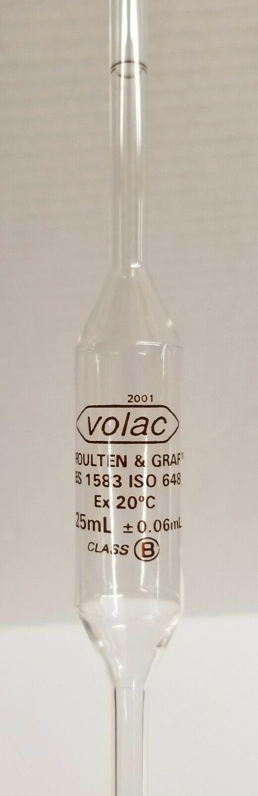 Volac 2001-25 Measuring Pipet, Class B - 25mL