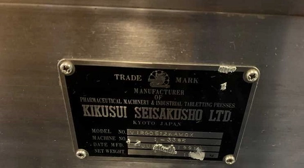 Kikusui Virgo 512 12 Station Tablet Press