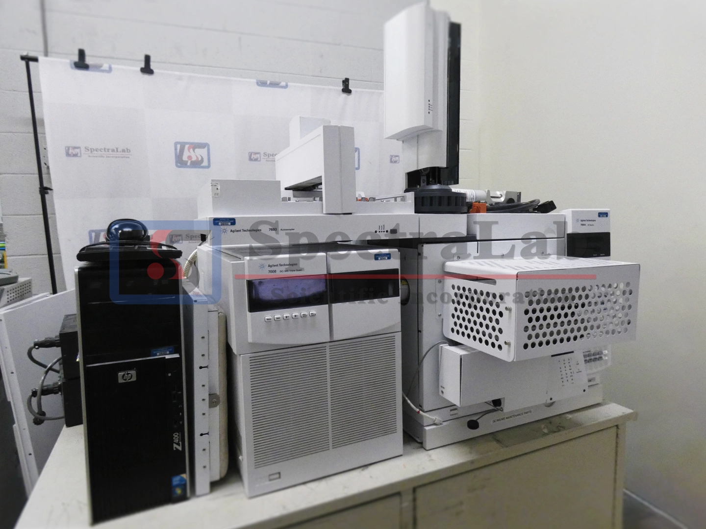 Agilent 7000 and 7890A GC-MS system with LTM and 7693 Autosampler