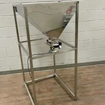 CI Electronics Ltd Product Hopper with Vibratory Feeder - Polished Stainless Steel