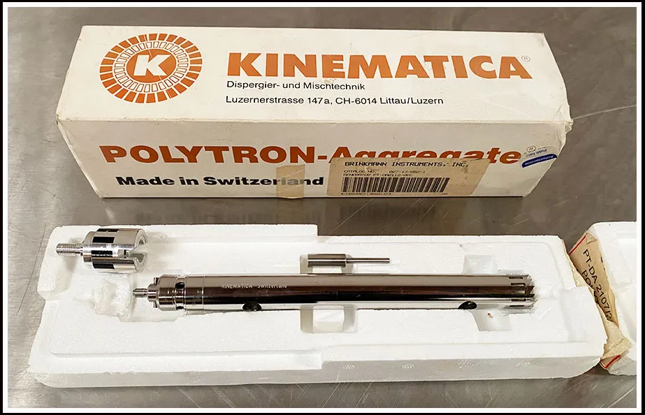 Kinematica Polytron PT-DA 2120/2EC Homogenizer Generator w WARRANTY