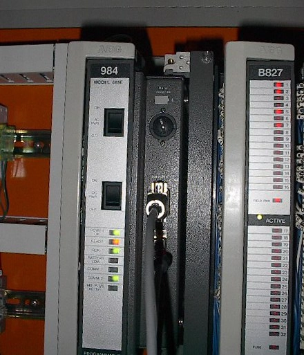 Modicon 984 PLC with Rack