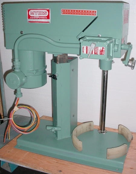 Myers Mixer disperser, X proof, LB775-2-1111 2 HP 230/460/3 New belts and motor bearings. Hand crank lift 160#more_info