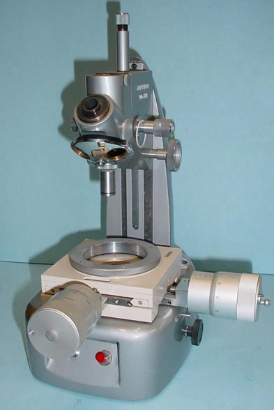 Unitron TM toolmakers scope, no eyepiece tubes or lamps. New 1x1 micrometer stage
