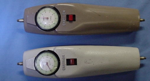 Chatillon DPP series spring force gauges. Ranges from 1 to 50 pounds. Some ounce and metric models available. Each: