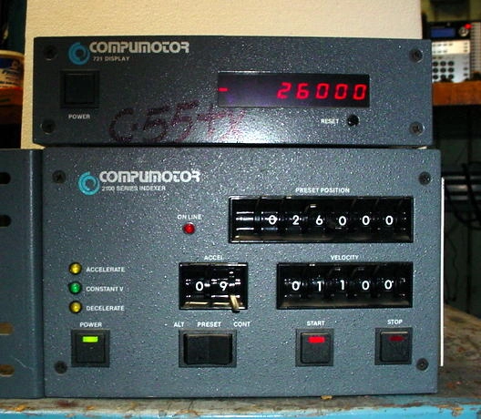 Compumotor 2100 indexer, 721 display extra