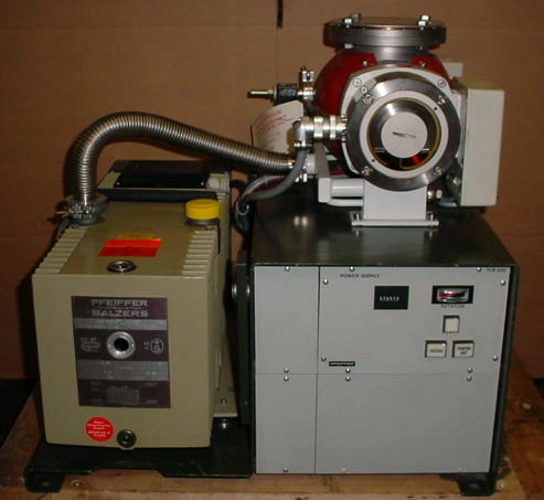 Balzers TSU332 with TPU330 300 l/s, air cooled with control and DUO 016B; 12.7 cfm mechanical pump. 6" Conflat inlet.&nbsp; 115/60/50/1