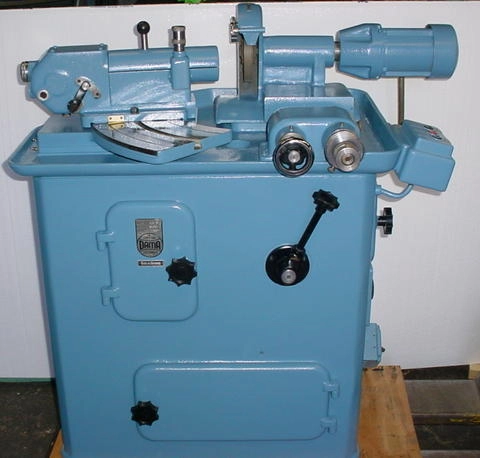 DAMA FOM-2 centering machine 150 mm capacity 230/60/3 s/n 662797A and Dama alignment bench