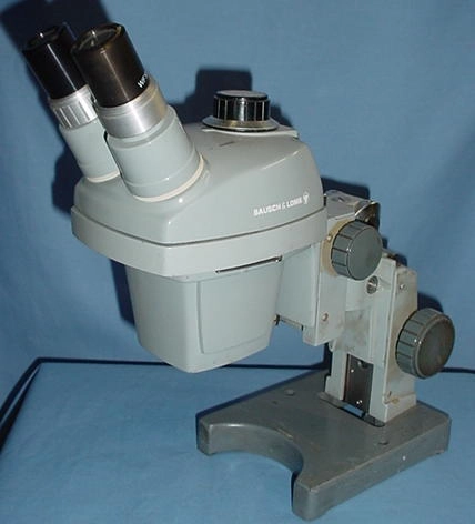 BandL gray StereoZoom 4, with K stand, E arm, 10 x eyepieces