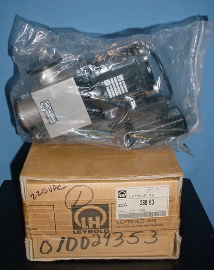 Leybold Block Style KF40 ss 200-240 v solenoid. cat 288 63. 12#  NEW