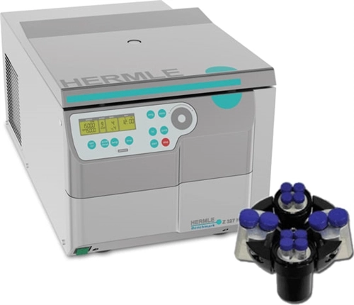 Hermle Z327-K Centrifuge Tissue Culture Bundle w/ swing out rotor for 15ml and 50ml tubes, 115V
