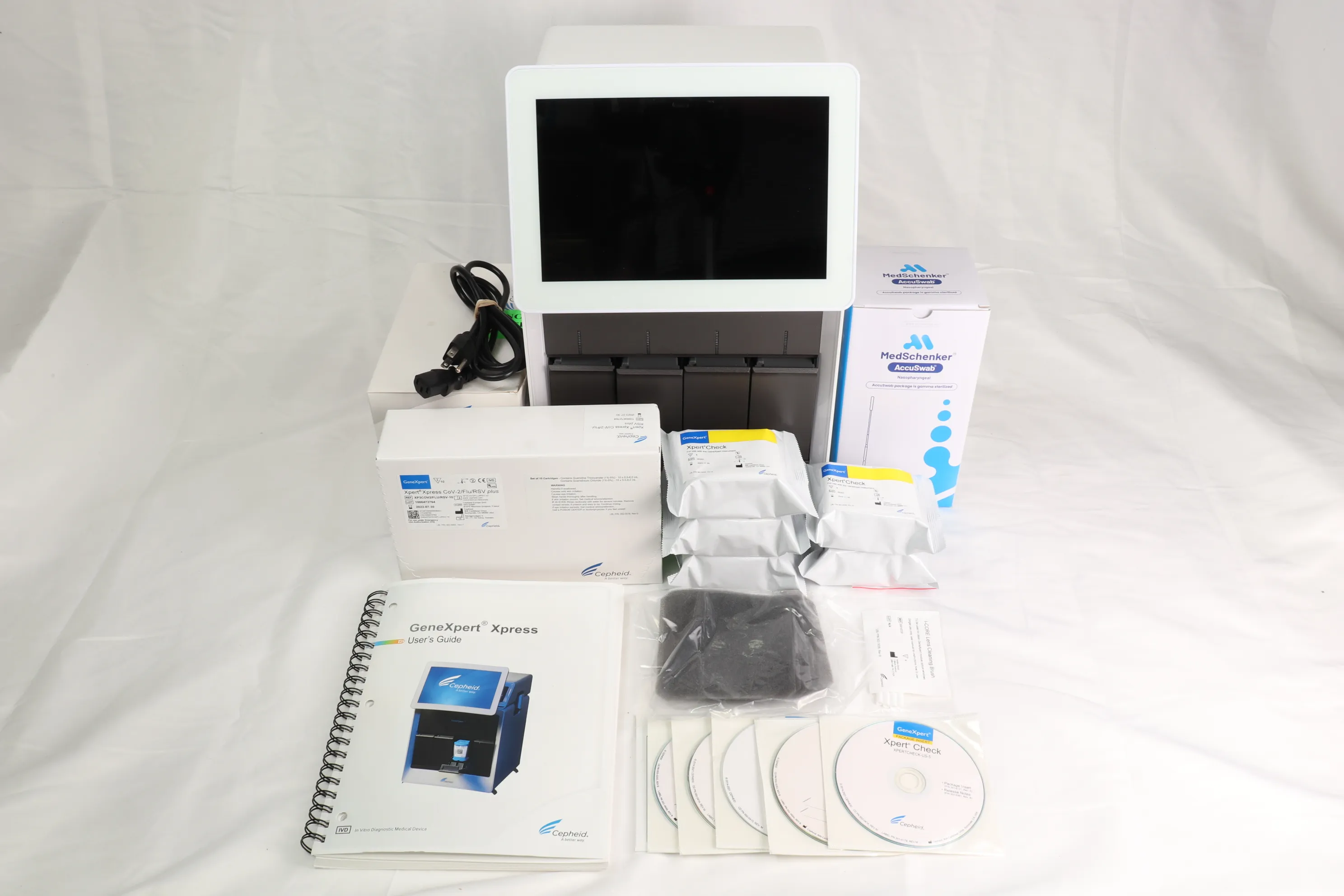Cepheid Molecular Diagnostic System GeneXpert® Xpress CLIA Waived (4 Bay) with Accessories and Tests 