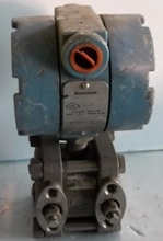 ROSEMOUNT TRANSMITTER, MODEL: 1151DR2F22B2L4, : 711104, CAL: 0-4 IN H2O, OUTPUT 4-2- MA, SUPPLY 45 V