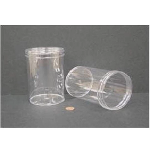 Globe Scientific Jar, Wide Mouth, 600mL (20oz), PS, 89mm Opening, 3 1/8 x 5" CS/56 6400