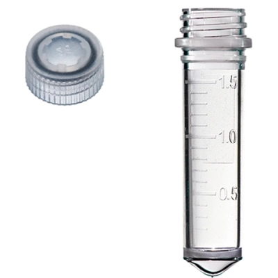 Bio Plas 2.0mL Cryogenic Microcentrifuge Tube - Sterile, (qty 500) Natural