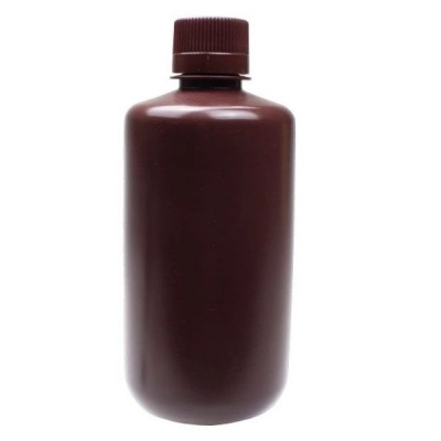 United Scientific UniStore Amber Reagent Bottles, Narrow Mouth, HDPE 1000 mL 33429