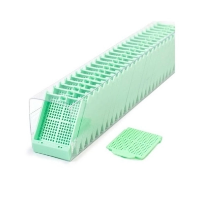 Simport Histosette II Biopsy Cassettes In Quickload Sleeves, Green (Cs/750) M486-4SL