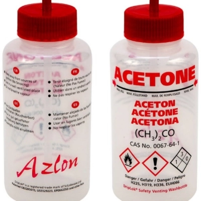 Dynalon Acetone 500 ml GHS Wash Bottles 506495-0001