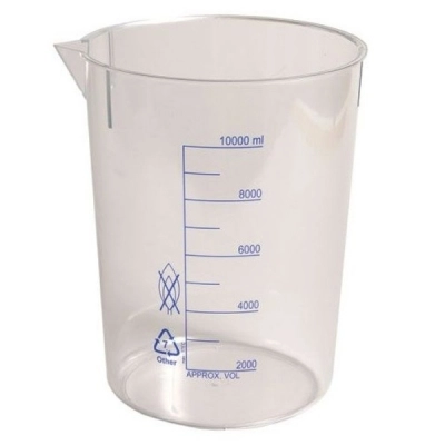 United Scientific 250 ml Beakers, Printed Graduations, Polymethylpentene, PMP P50703